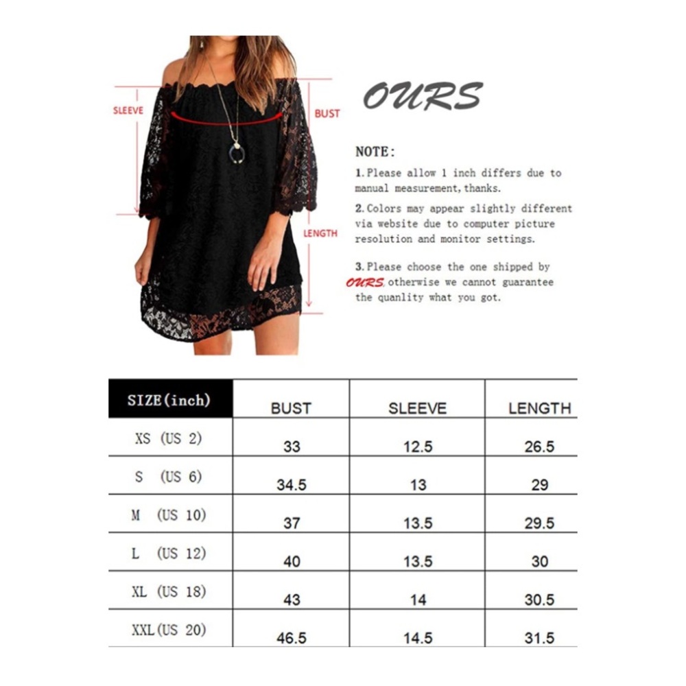 Off the Shoulder Lace Dress NWT - Picture 4 of 4